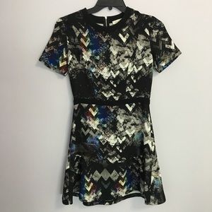 Sandro drop waist mini dress